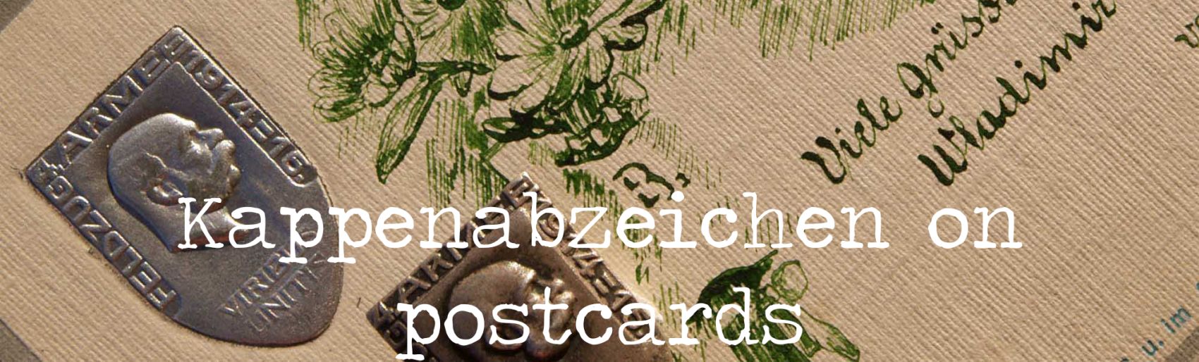 Kappenabzeichen on postcards